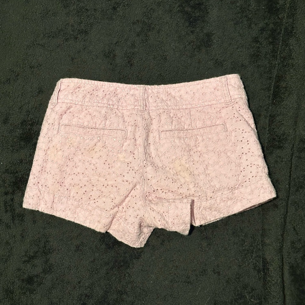 Obagi Light Pink Lace High Waist Shorts